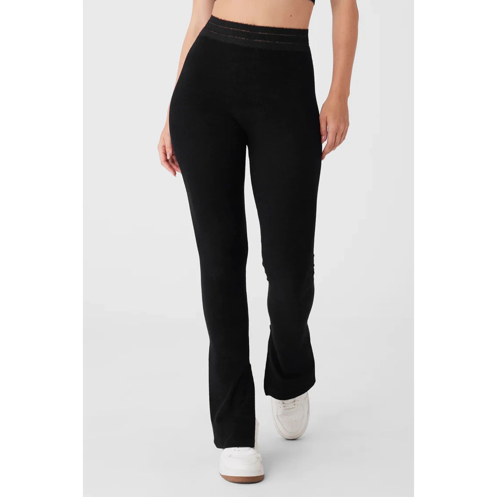 Alo Seamless Luxe Terry High Waist Cuddle Legging -New Women Black | Size: Xxs